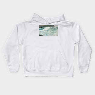 Surf, Prout's Neck by Winslow Homer Kids Hoodie